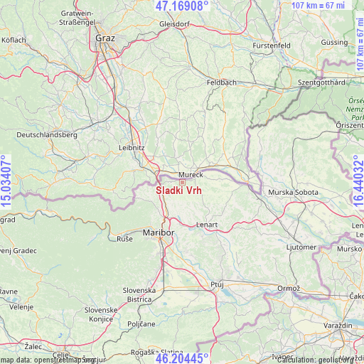 Sladki Vrh on map