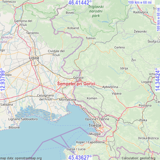 Šempeter pri Gorici on map