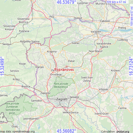 Poznanovec on map
