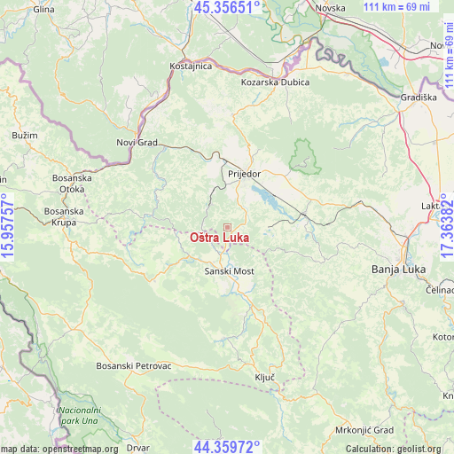 Oštra Luka on map