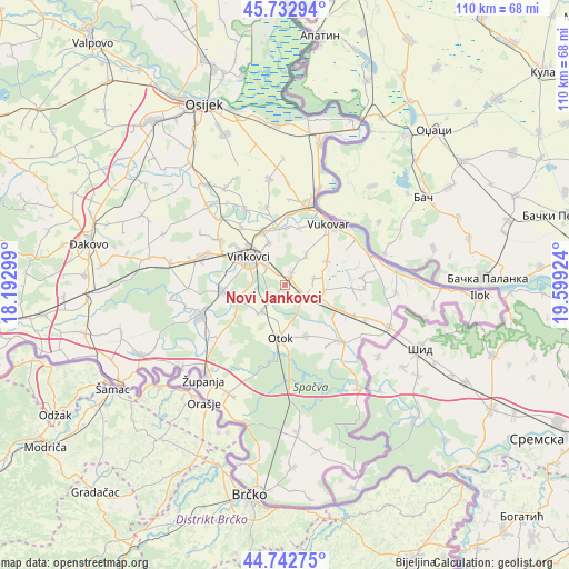 Novi Jankovci on map