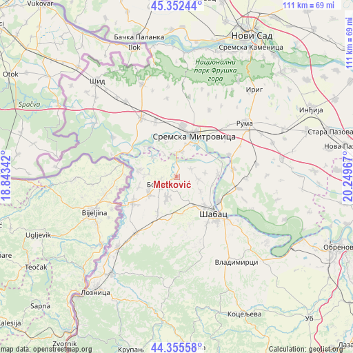 Metković on map