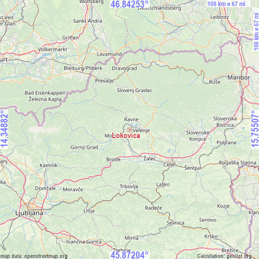 Lokovica on map