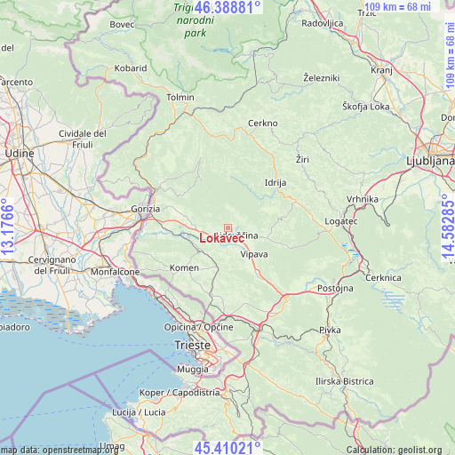 Lokavec on map