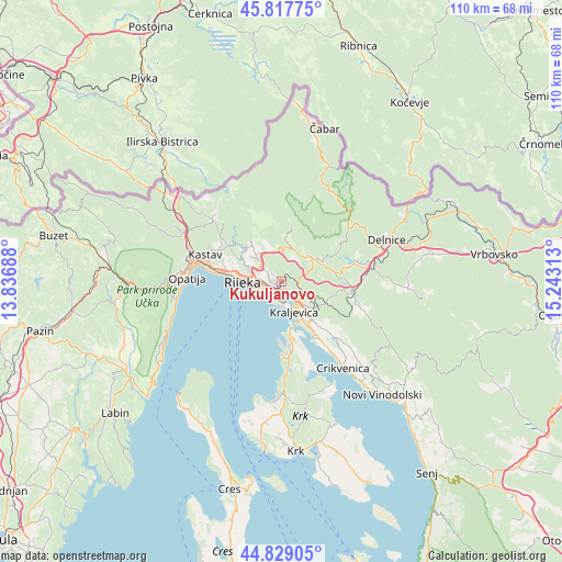 Kukuljanovo on map