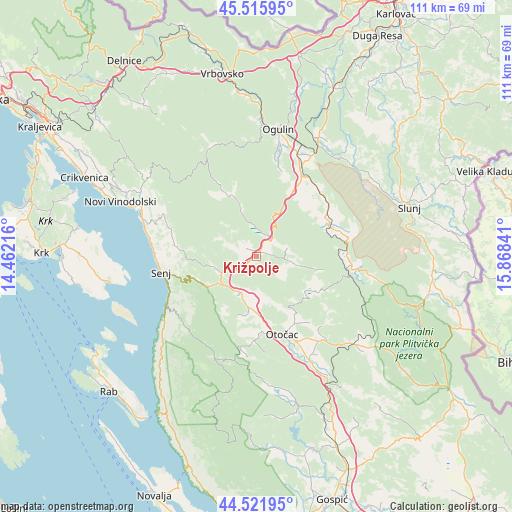 Križpolje on map