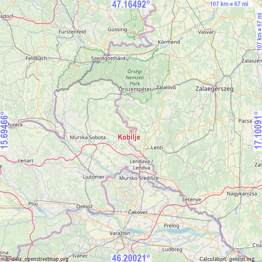 Kobilje on map