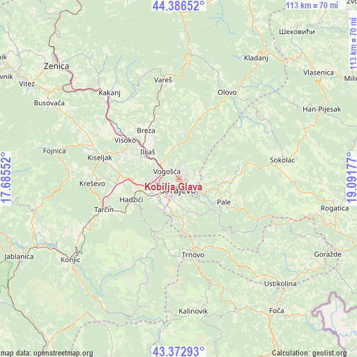 Kobilja Glava on map