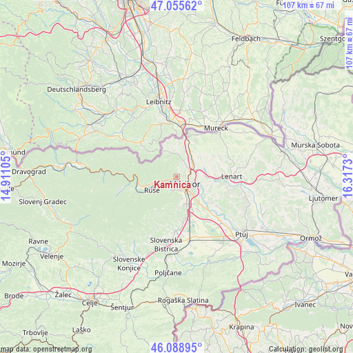 Kamnica on map