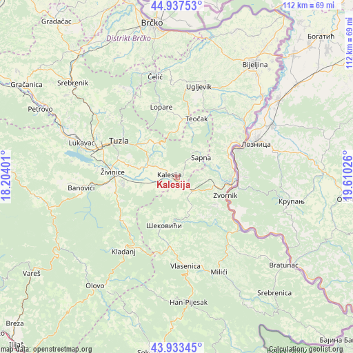 Kalesija on map