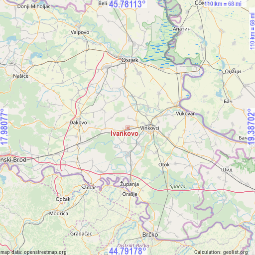 Ivankovo on map