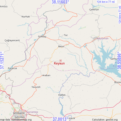 Keysun on map