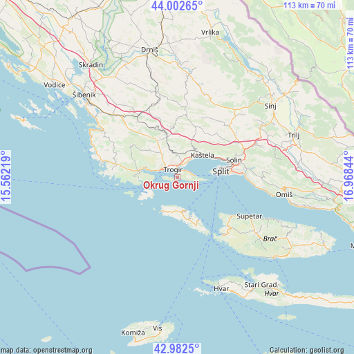 Okrug Gornji on map