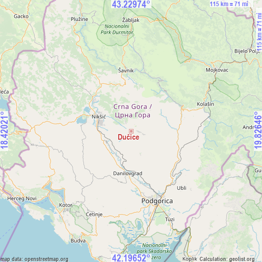 Dučice on map