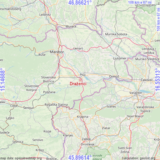 Draženci on map