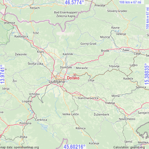 Dolsko on map