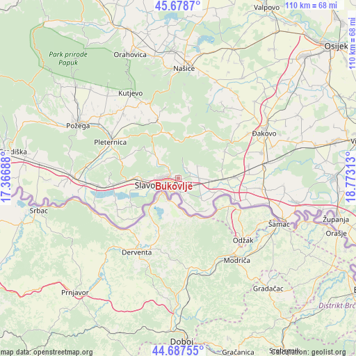 Bukovlje on map