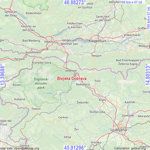 Blejska Dobrava on map
