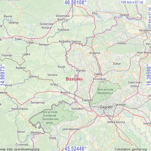 Bizeljsko on map