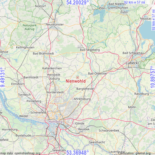 Nienwohld on map