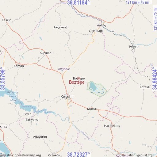 Boztepe on map