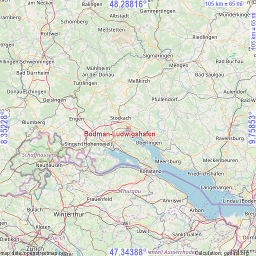 Bodman-Ludwigshafen on map