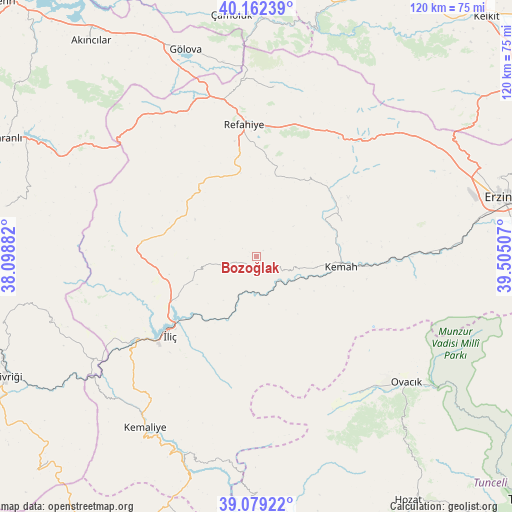 Bozoğlak on map