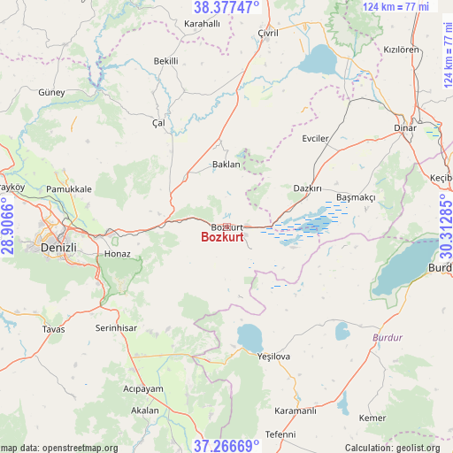 Bozkurt on map