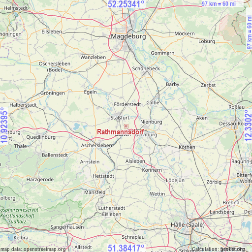 Rathmannsdorf on map