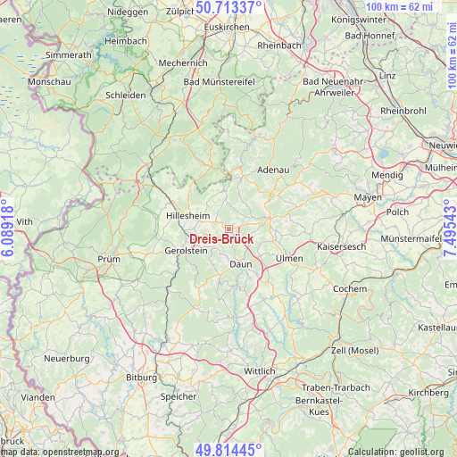 Dreis-Brück on map