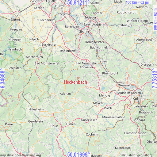 Heckenbach on map