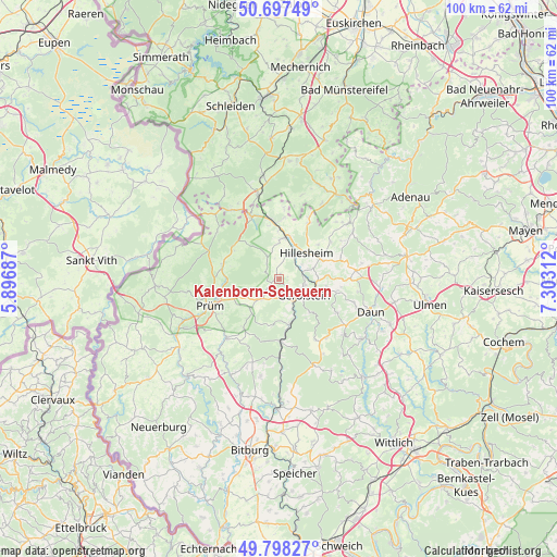 Kalenborn-Scheuern on map