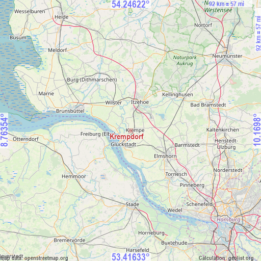 Krempdorf on map