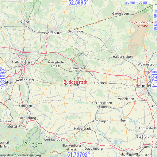 Büddenstedt on map