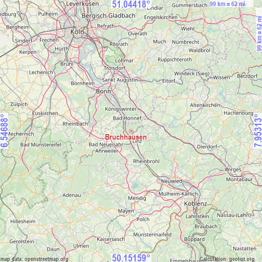 Bruchhausen on map