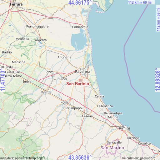 San Bartolo on map