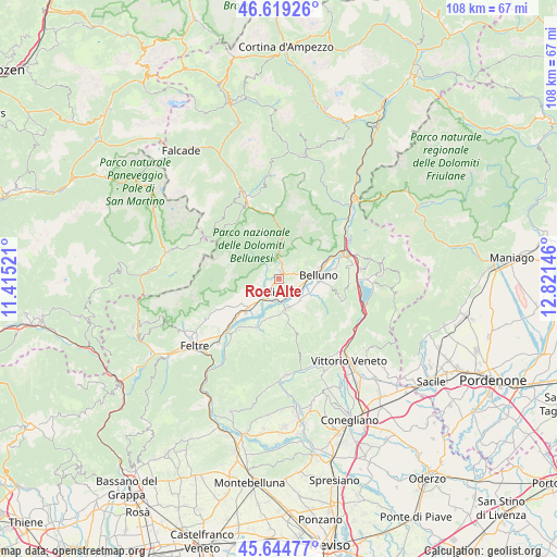 Roe Alte on map