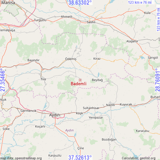 Bademli on map