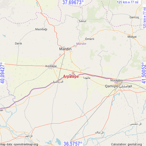 Arpatepe on map