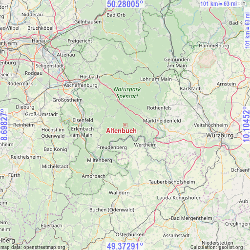 Altenbuch on map