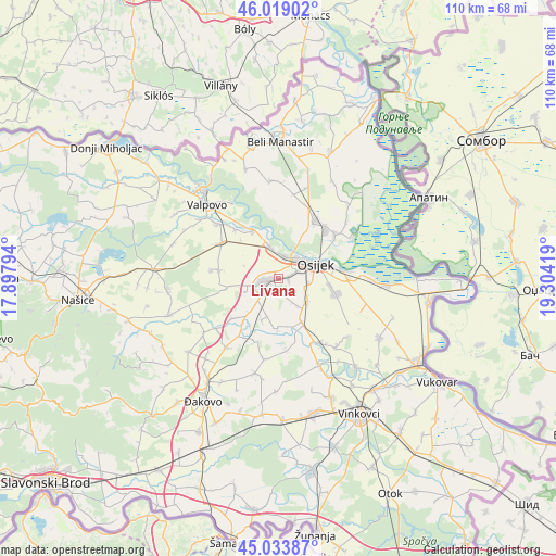 Livana on map