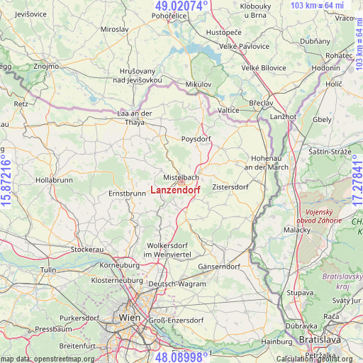 Lanzendorf on map