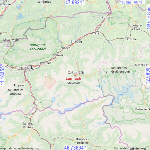 Laimach on map