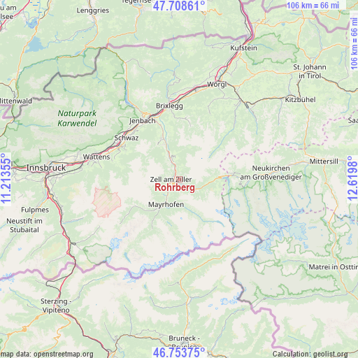Rohrberg on map