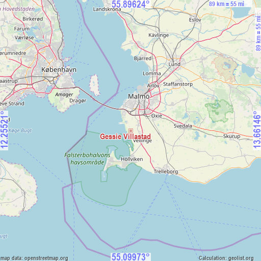 Gessie Villastad on map
