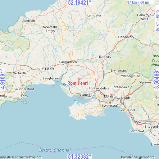 Pont Henri on map