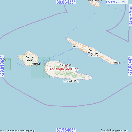 São Roque do Pico on map