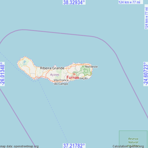 Furnas on map