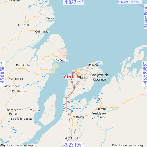 São Luís on map