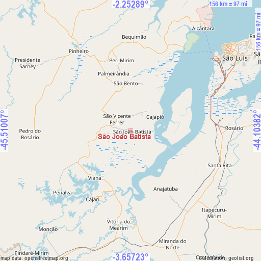 São João Batista on map